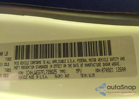 2015 Jeep Wrangler Unlimited Altitude из США, поврежденный, VIN 1C4HJWEG7FL739625